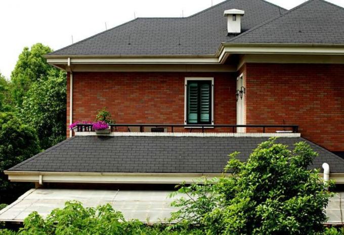 Chống nước & chống cháy Sợi thủy tinh màu Asphalt Shingles Luxury Asphalt Shingles 4