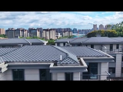 Sợi thủy tinh Đá Asphalt mái nhà lụa trang trí cho thương mại